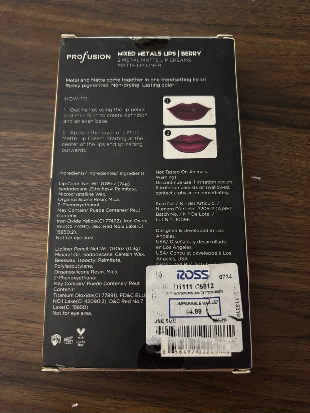 Profusion Cosmetics three piece